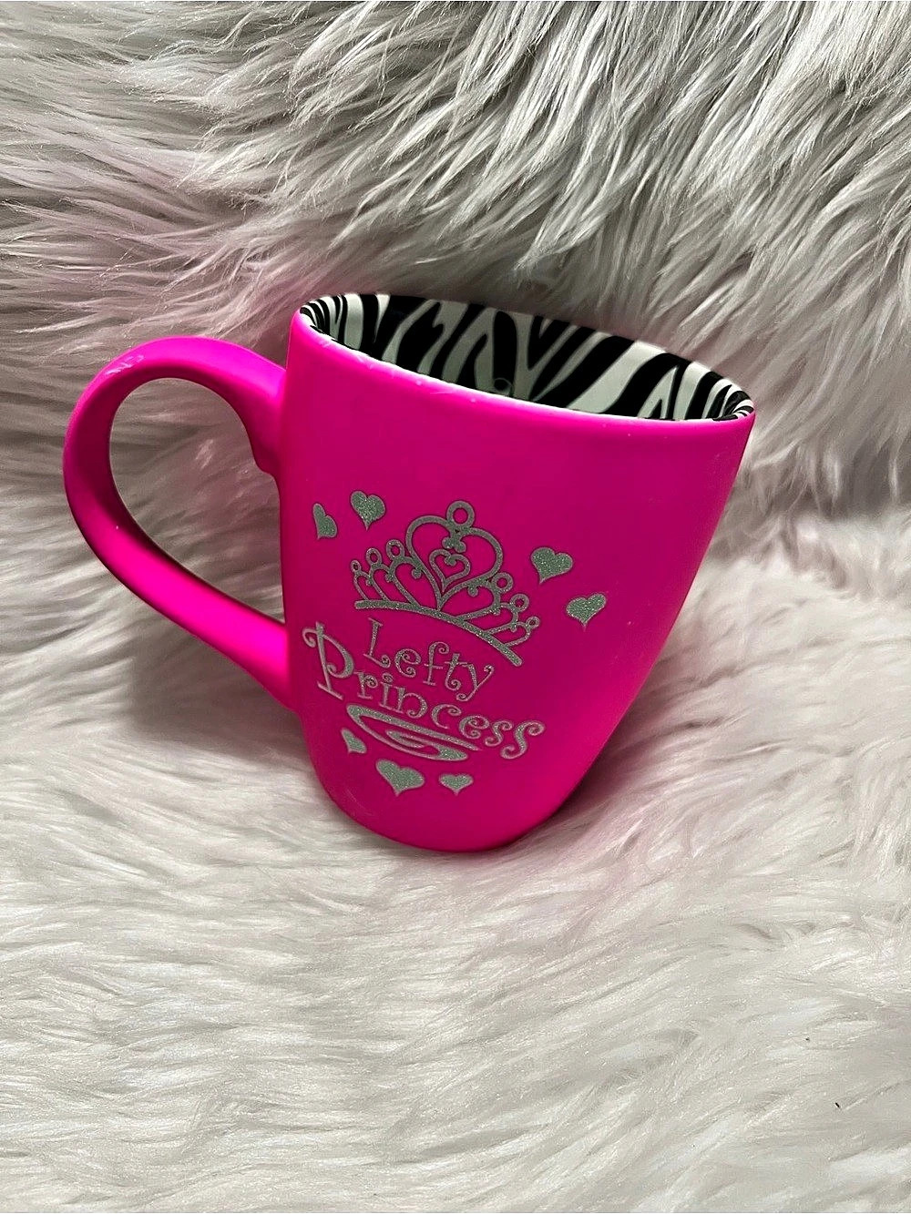 Lefty Princess Pink & Silver Mug